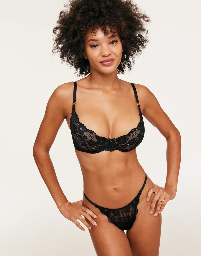 Elyza Black 2 Unlined bra bundle Model 3