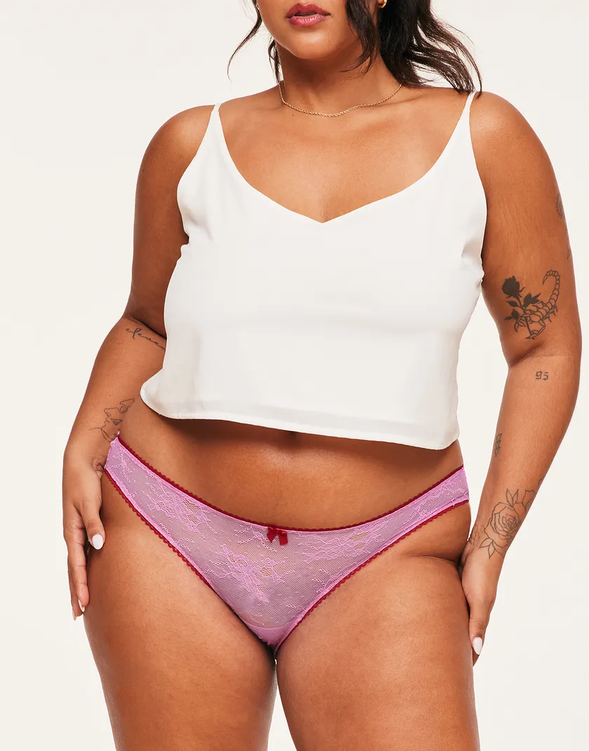 Amore Cheeky Medium Purple Plus panty bundle Model 5