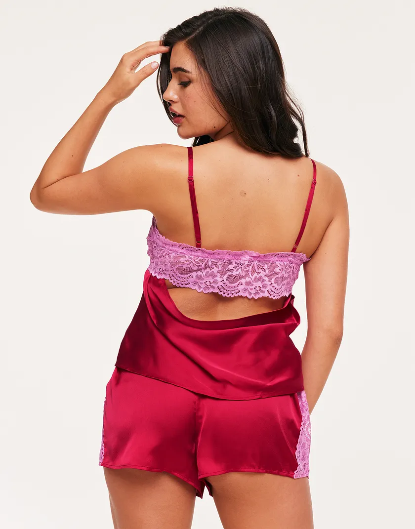 Chrisy Dark Red sleepwear bundle Model 5