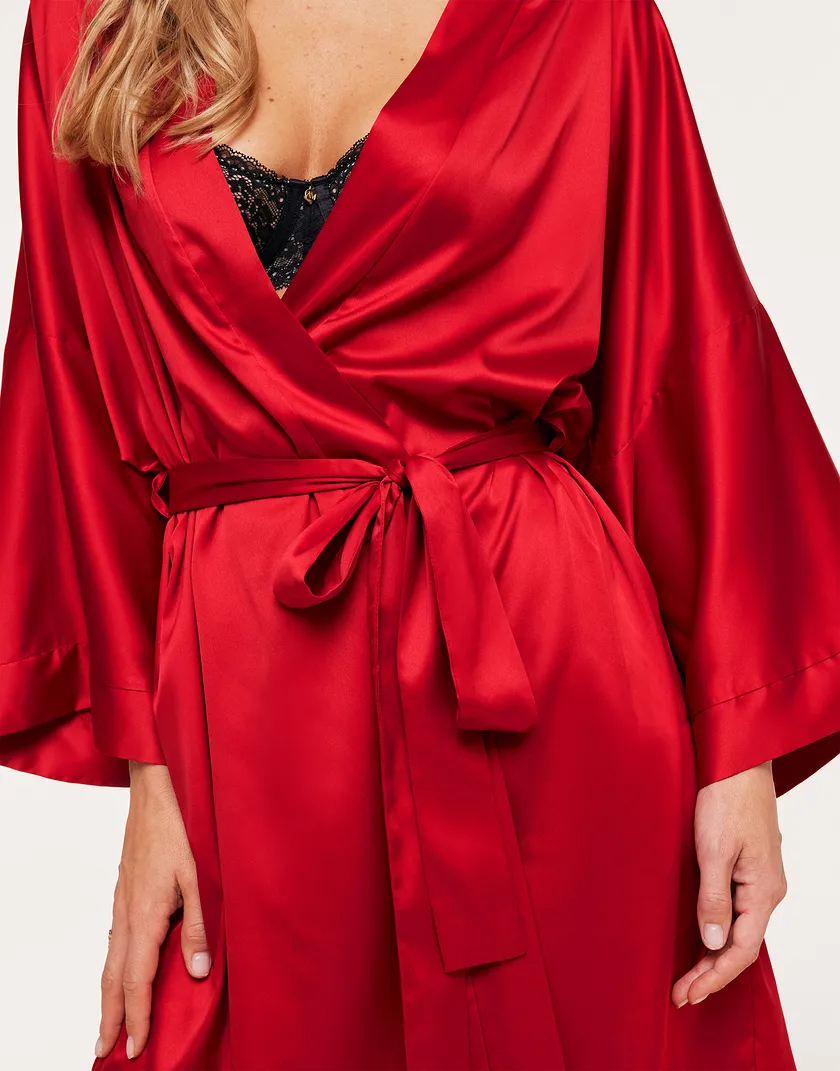 Izabella B1 Dark Red sleepwear bundle Model 4