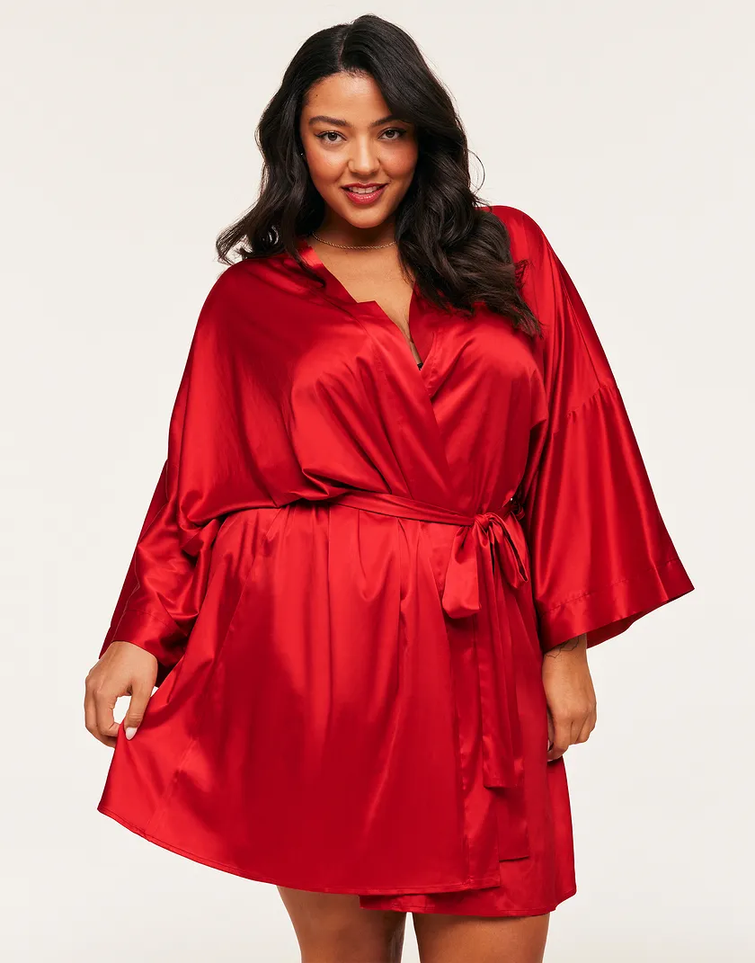 Izabella B1 Dark Red Plus sleepwear bundle Model 2