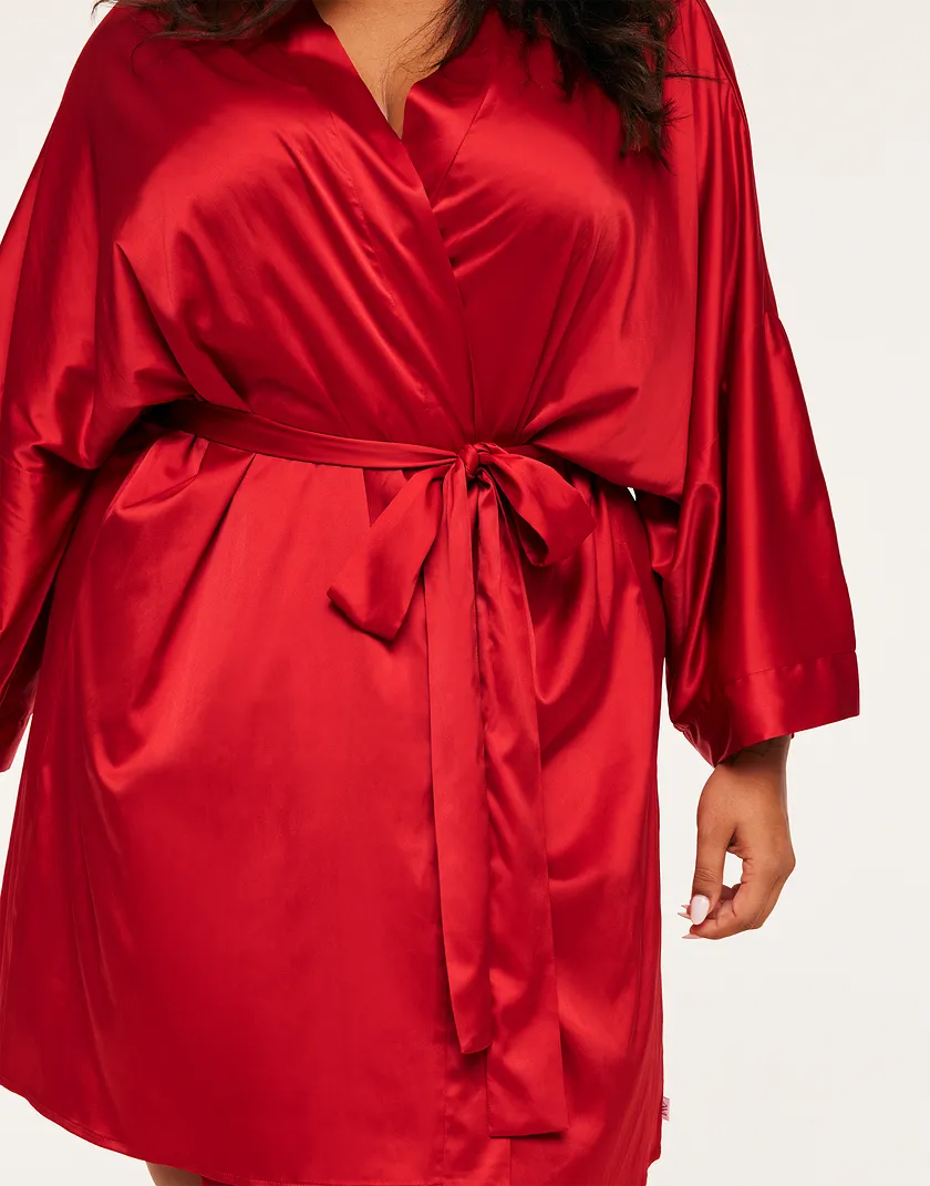 Izabella B1 Dark Red Plus sleepwear bundle Model 5