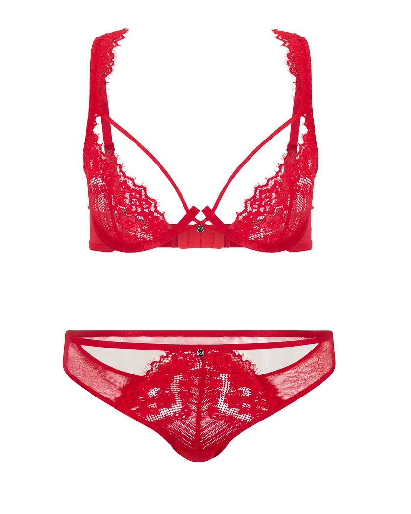 Liliana Dark Red 5 Unlined bra bundle Still 1