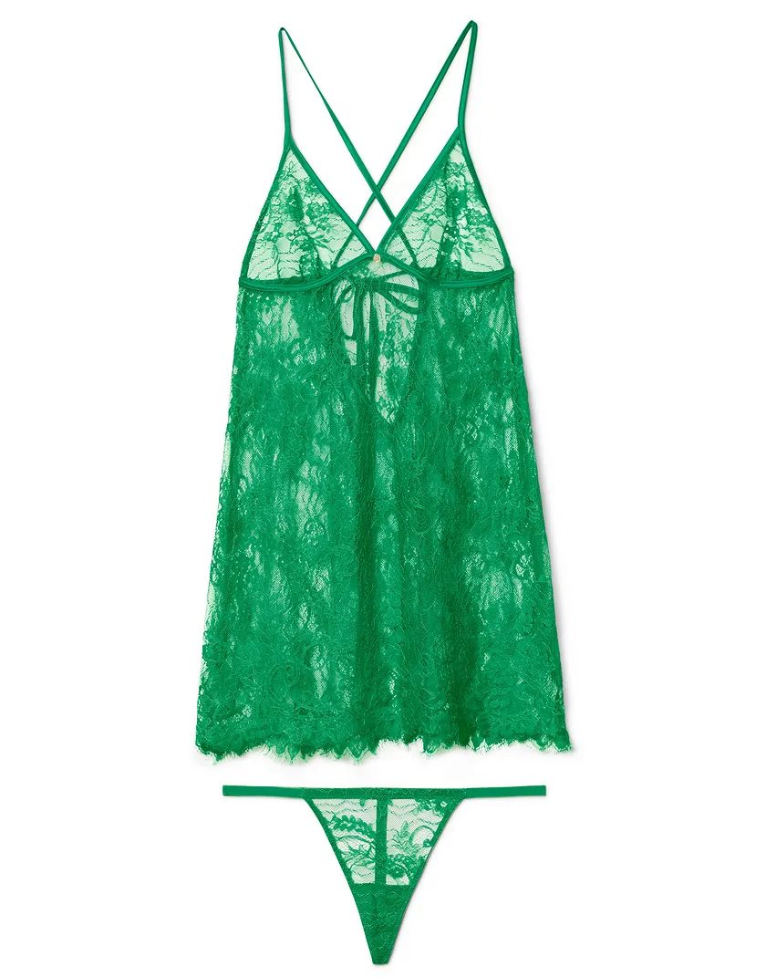 Addison Dark Green lingerie bundle Still 3