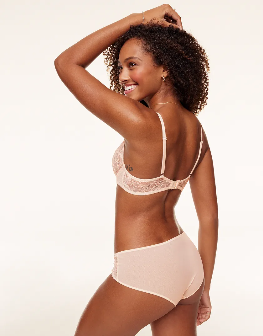 Roxana Light Beige Unlined bra and panty bundle Model 6