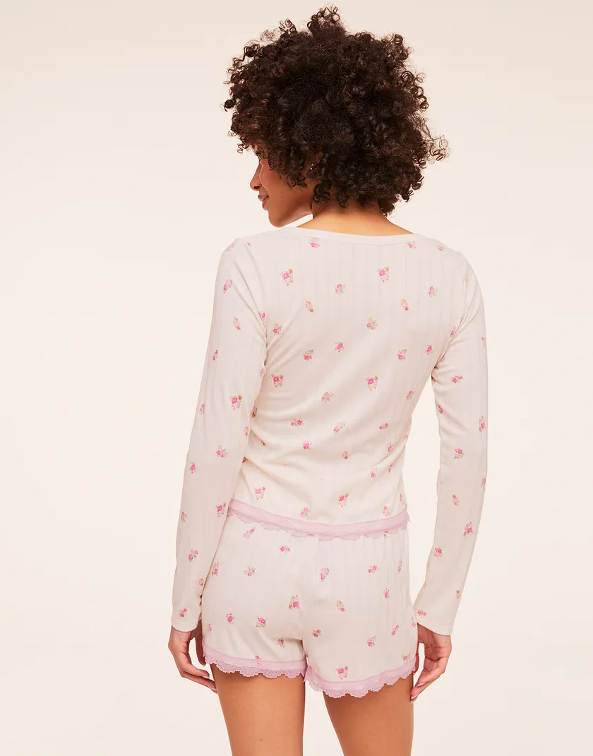 Kennedy Floral Pink sleepwear bundle Model 6