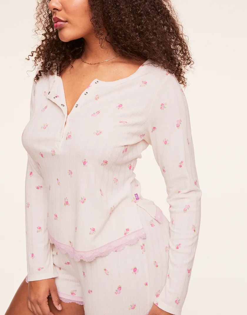 Kennedy Floral Pink Plus sleepwear bundle Model 5