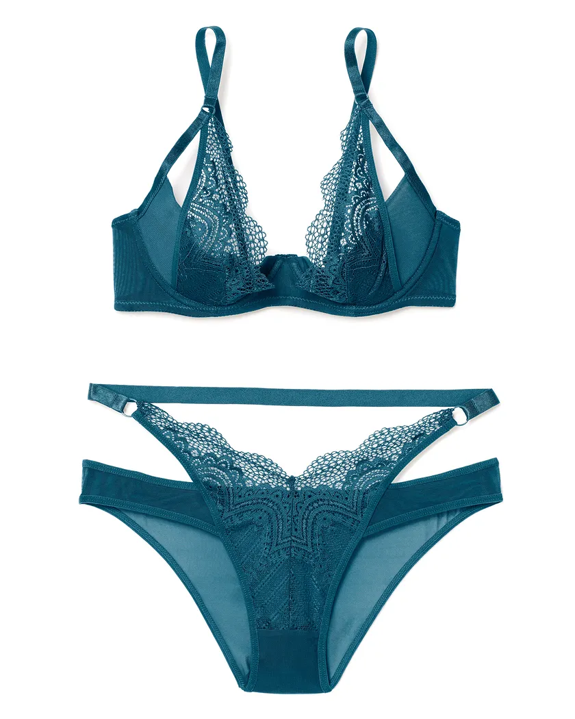 Kaia Dark Blue 4 Unlined bra bundle Still 5