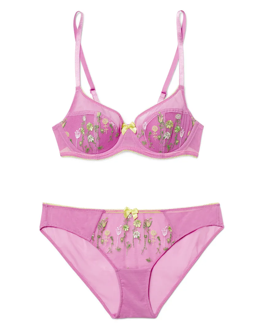 Elie Medium Purple 2 Lightly Lined bra bundle Still 5