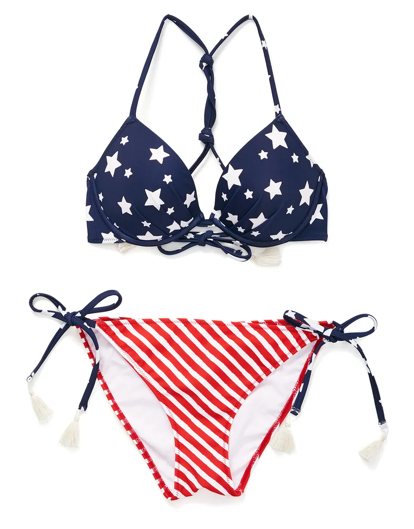 Laila Novelty Blue 2 Push Up swimwear bundle Still 3