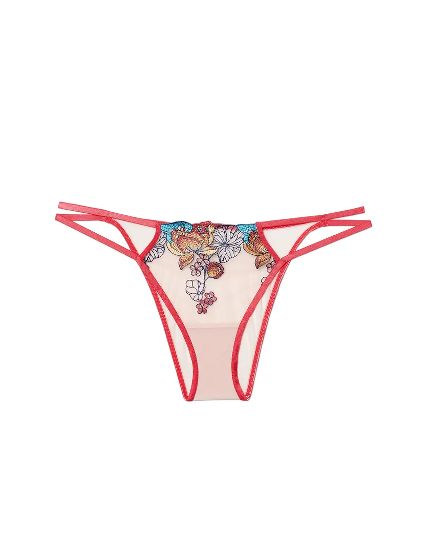 Jayda Solo Brazilian Floral Beige panty bundle Still 3