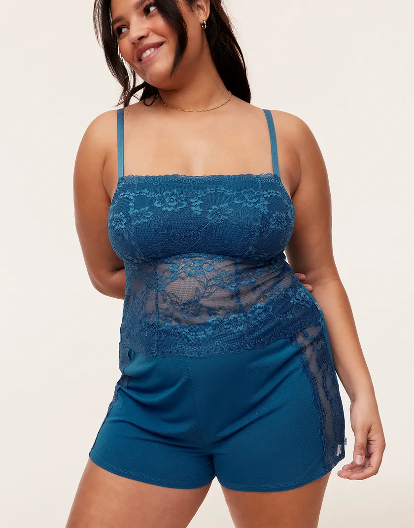 Jordyn Dark Blue Plus sleepwear bundle Model 5