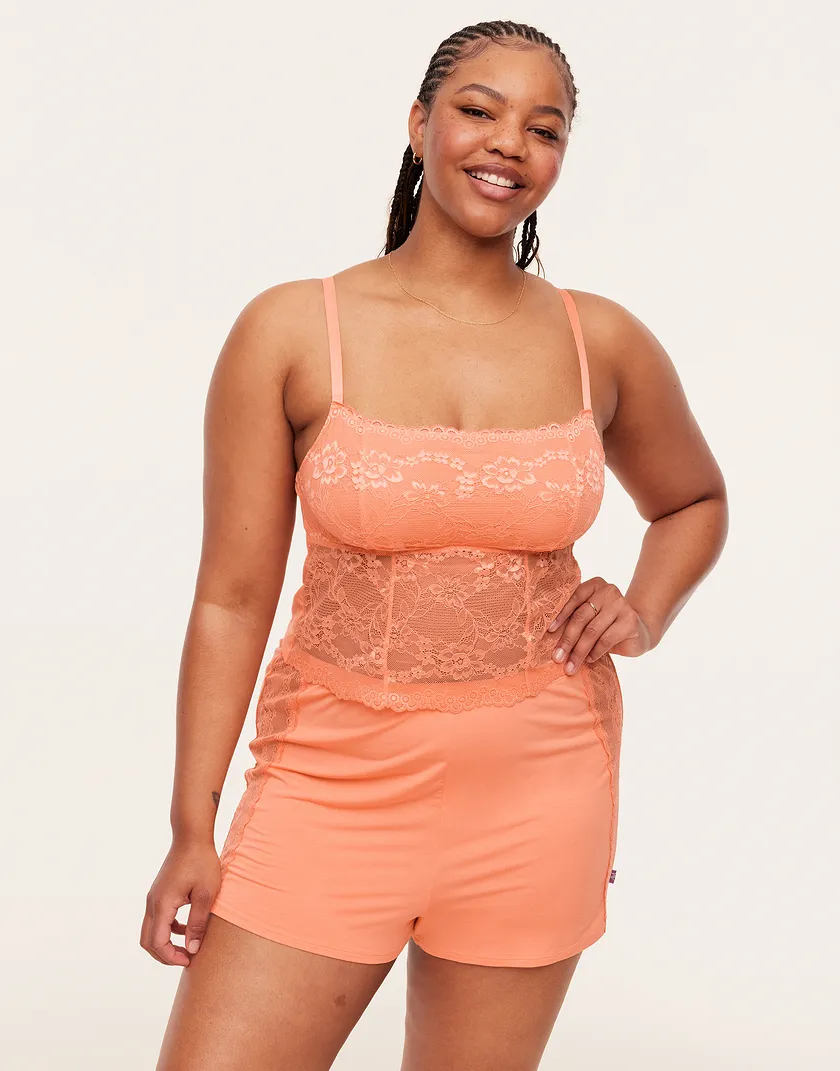 Jordyn Medium Orange Plus sleepwear bundle Model 2