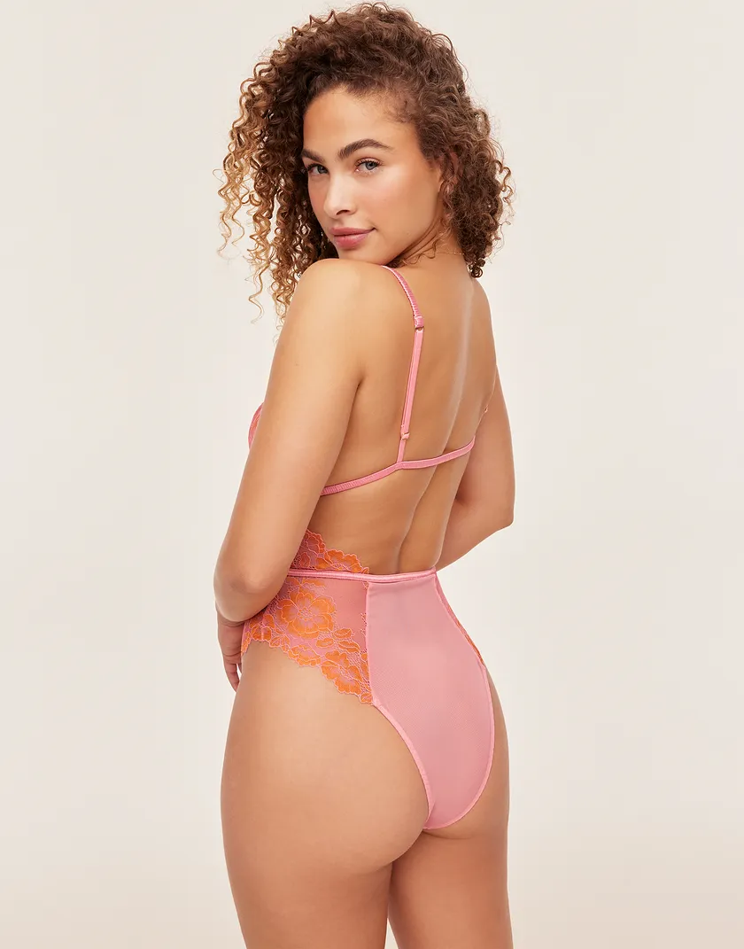 Calissa Medium Pink 2 Unlined lingerie bundle Model 5