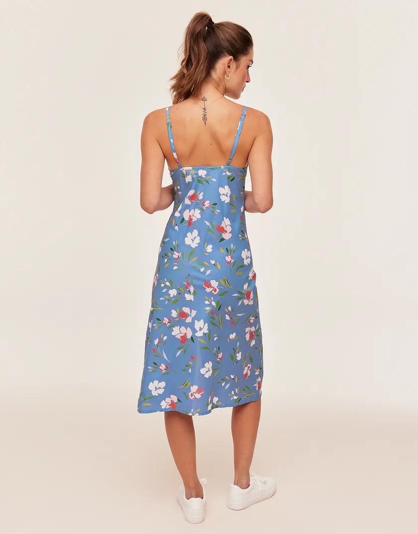 Analise Floral Blue 2 lounge bundle Model 6
