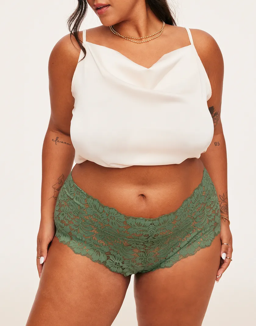 Jakline Cheeky Dark Green Plus panty bundle Model 5