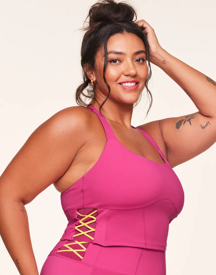 Mel Vitality Dark Pink Plus Lined activewear bundle Model 2