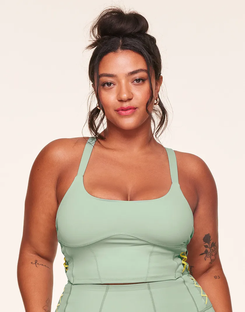 Mel Vitality Medium Green Plus Lined activewear bundle Model 2