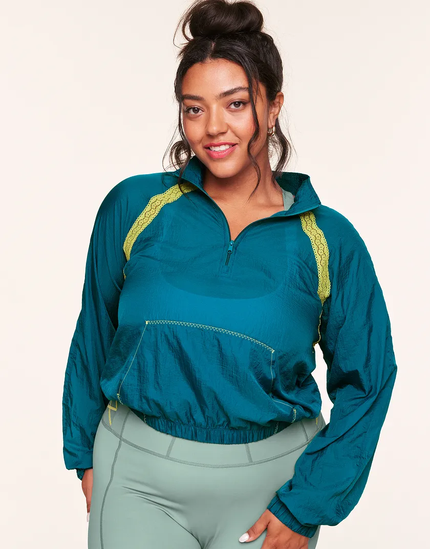Kailee Dark Blue Plus activewear bundle Model 2
