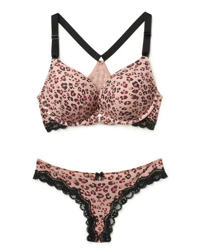 Alexis Animal Brown 4 Contour bra bundle Still 3