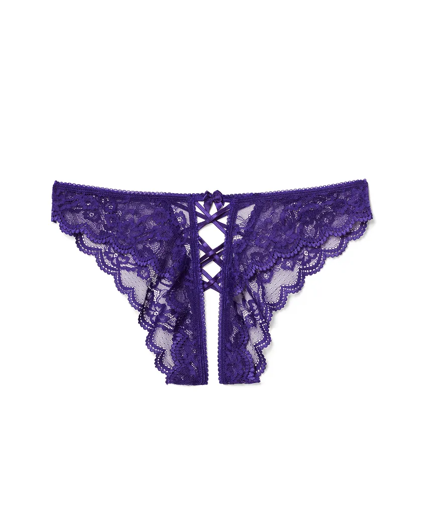Sarina Crotchless Dark Purple panty bundle Still 3