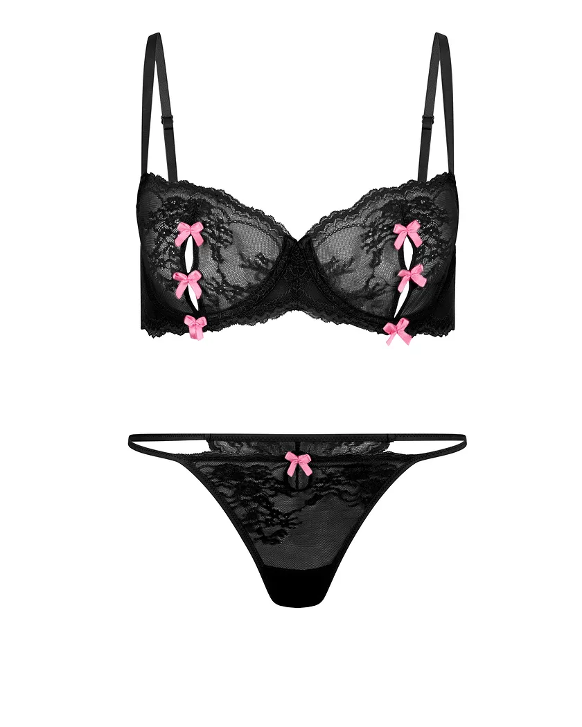 Margeaux Black 2 Unlined bra bundle Still 3