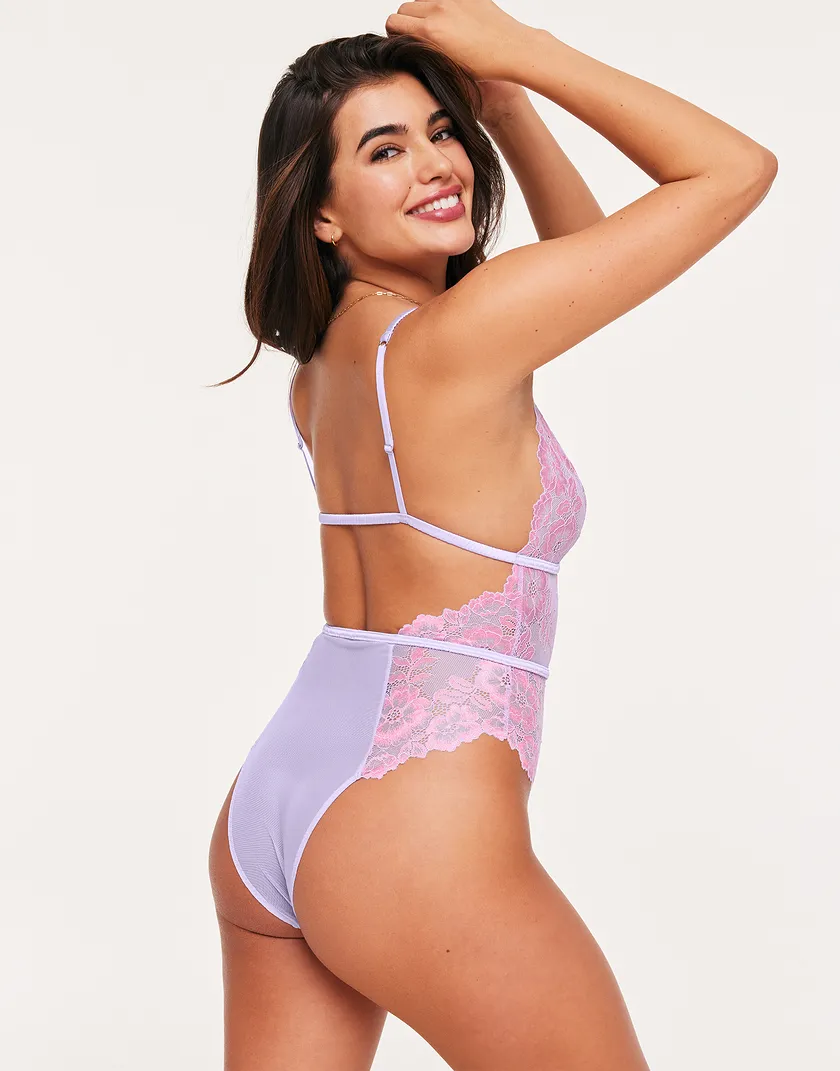 Calissa Medium Purple Unlined lingerie bundle Model 6