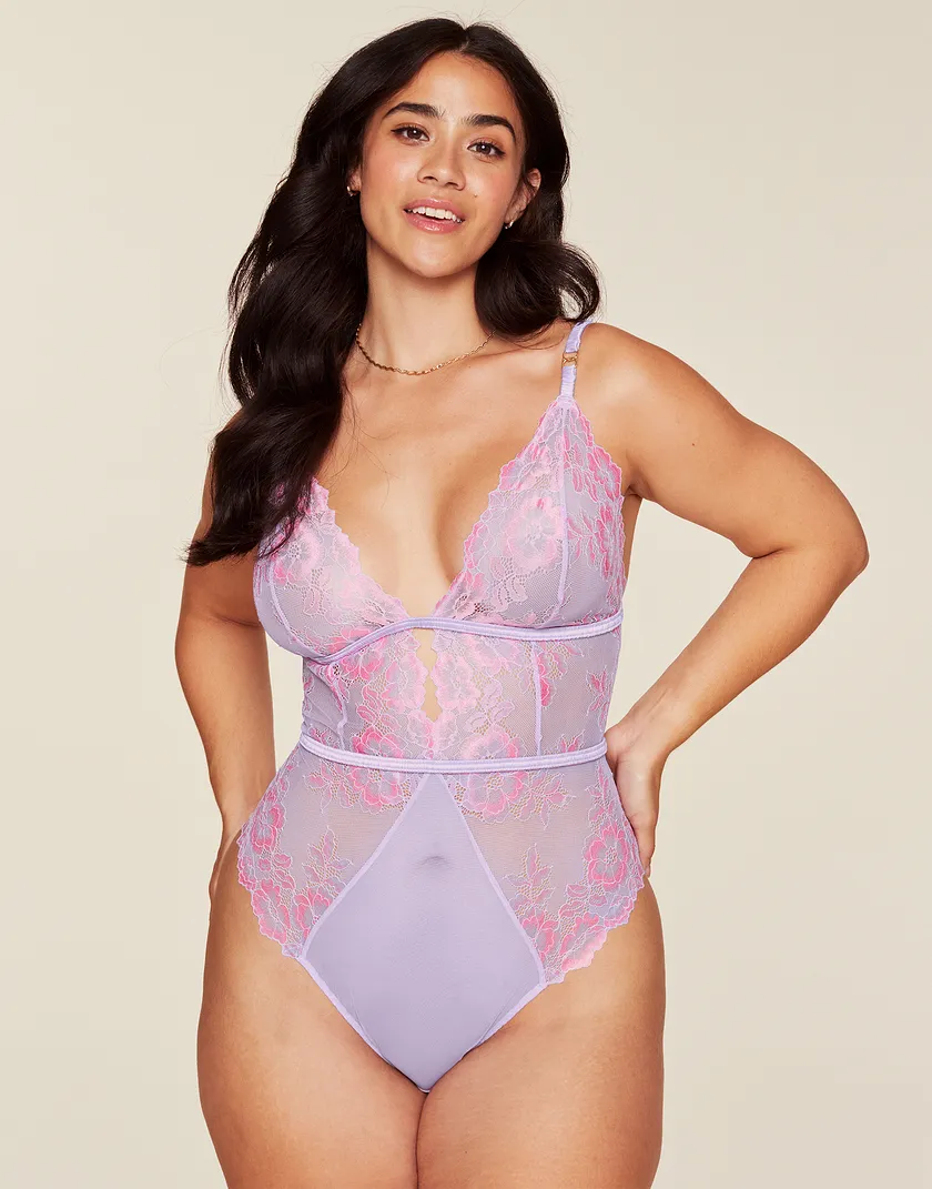 Calissa Medium Purple Plus lingerie bundle Model 2