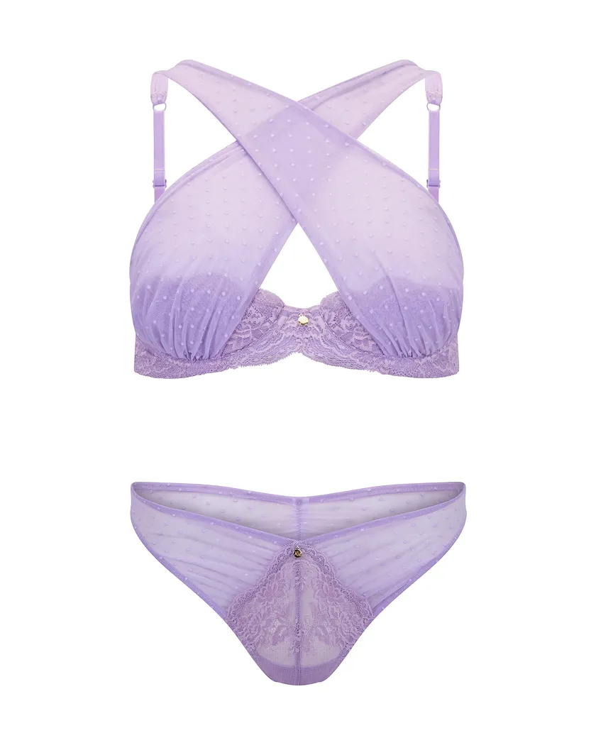Tibby Medium Purple 2 Unlined bra bundle Still 4