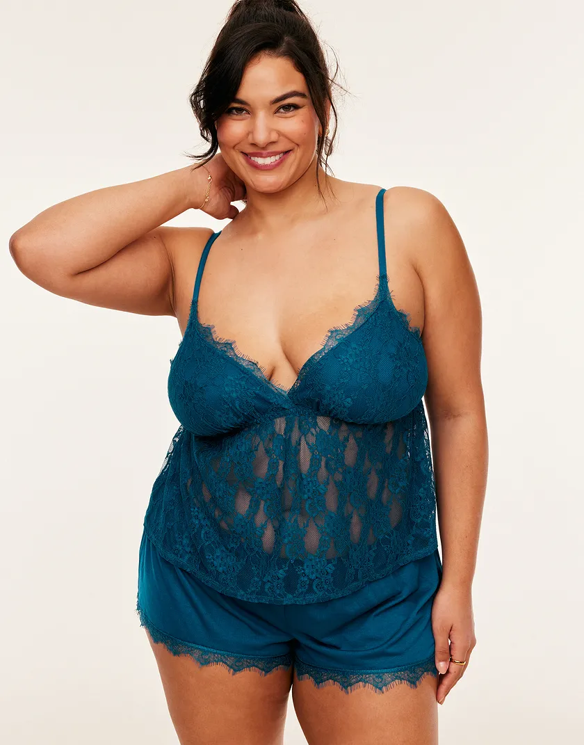 Niomi Dark Blue Plus sleepwear bundle Model 1