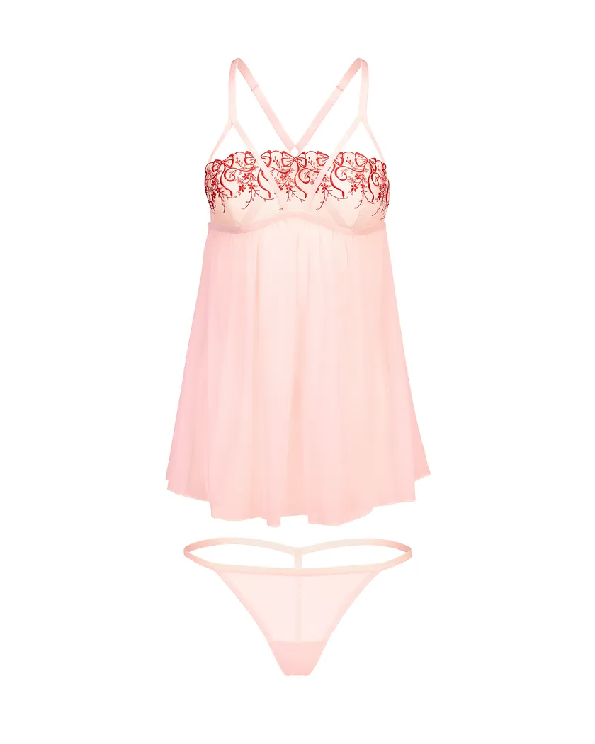 Anneliese Light Pink Unlined lingerie bundle Still 2