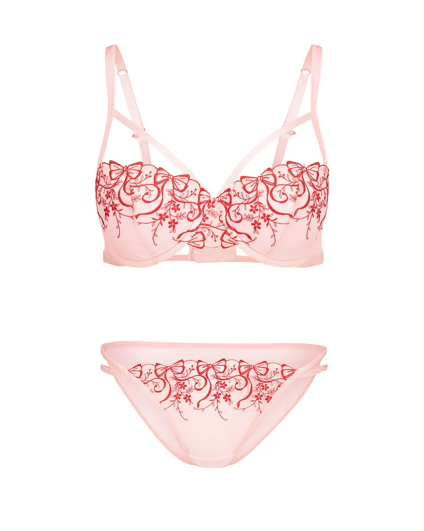 Erica Light Pink Contour bra and panty bundle Still 5
