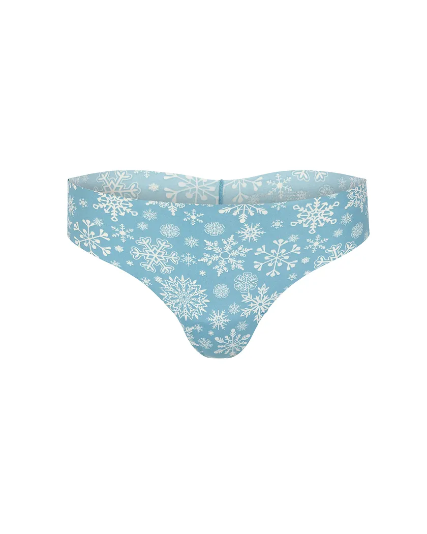 3-Pack Francine Invisible Thong Novelty Blue panty pack Still 5