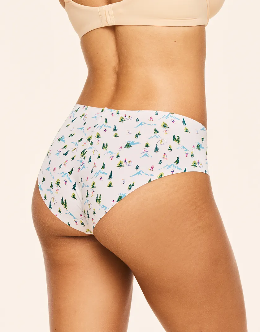 3-Pack Mabel Invisible Hipster Novelty Blue panty pack Model 3