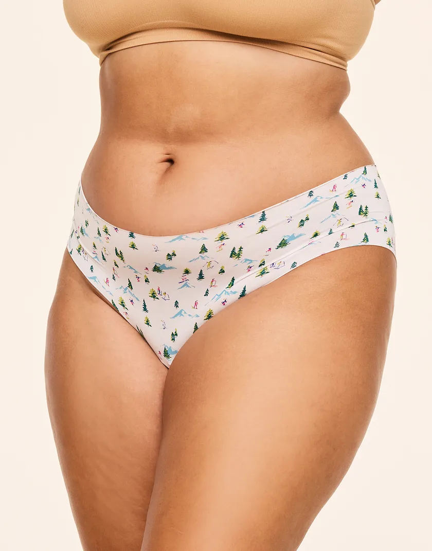 3-Pack Mabel Invisible Hipster Novelty Blue Plus panty pack Model 4