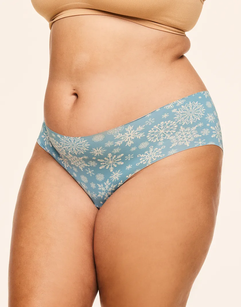 3-Pack Mabel Invisible Hipster Novelty Blue Plus panty pack Model 10