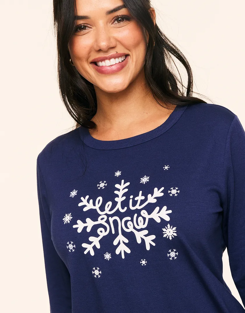 Womens PJ Convo Blue family pj bundle Model 4