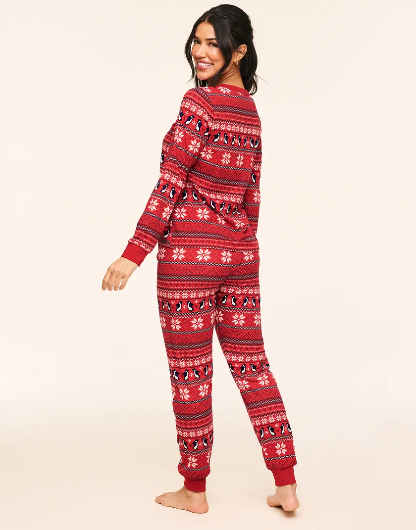 Womens PJ Novelty Red family pj bundle Model 6