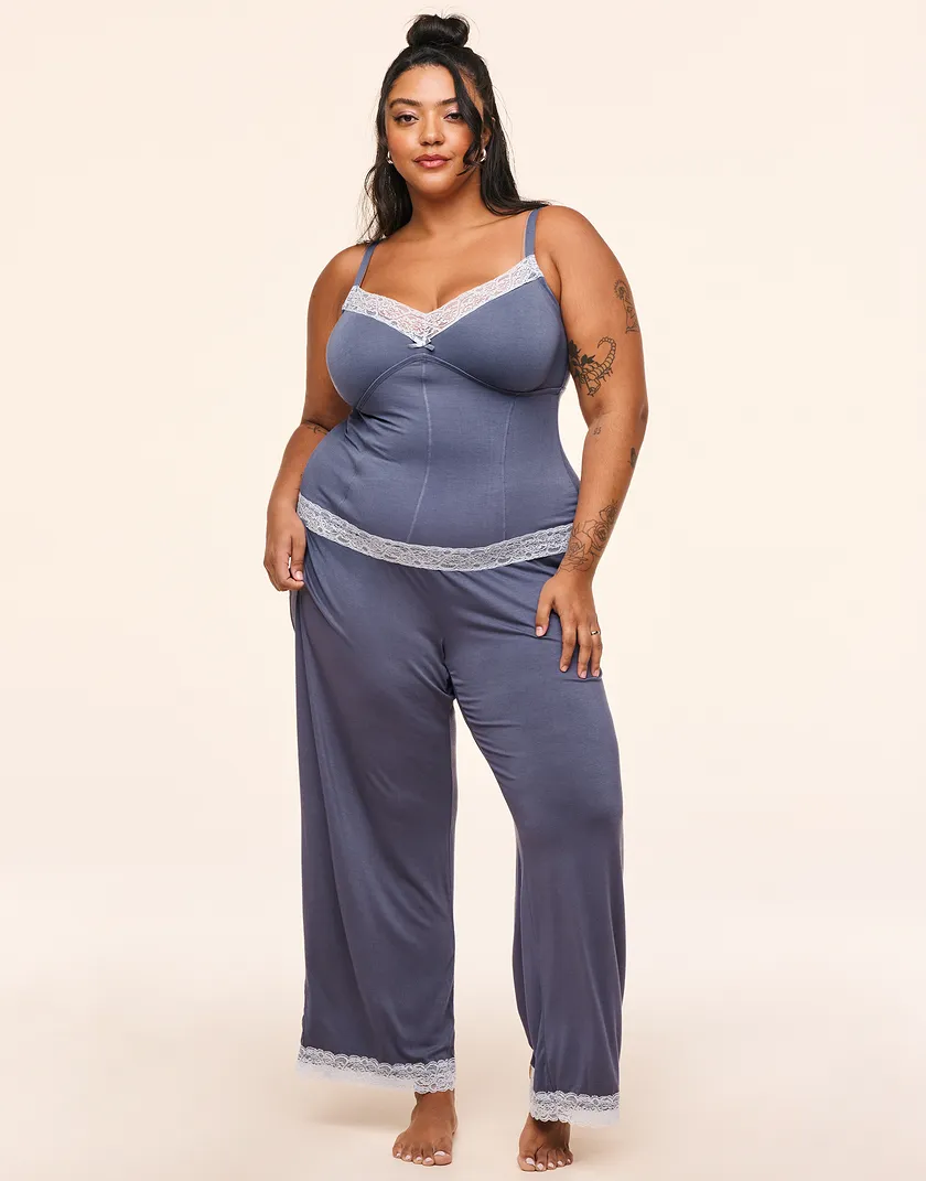 Suzanna Dark Gray Plus sleepwear bundle Model 2