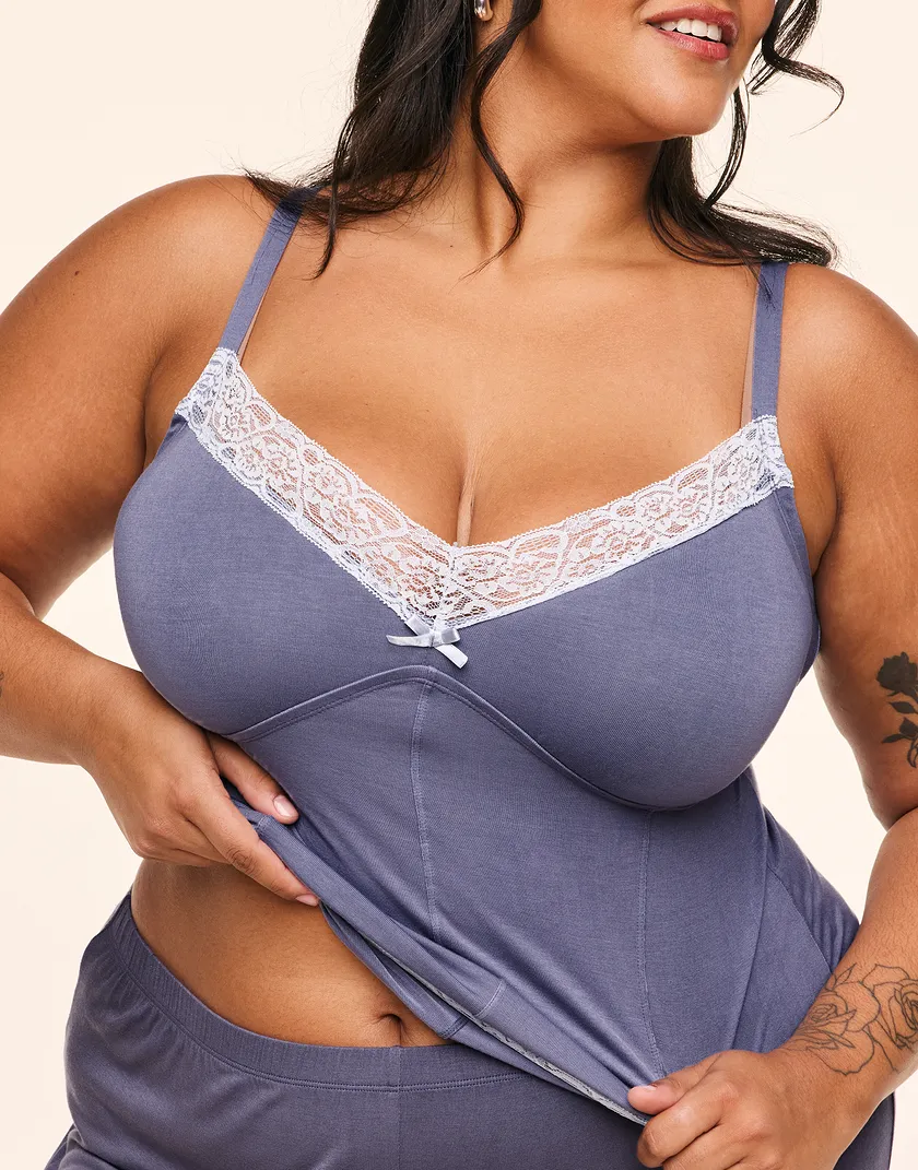 Suzanna Dark Gray Plus sleepwear bundle Model 5