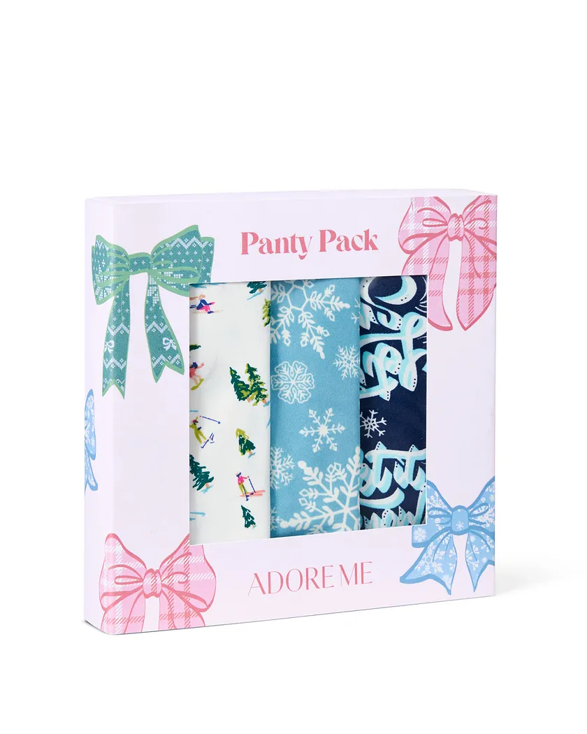 3-Pack Mabel Invisible Hipster Novelty Blue Plus panty pack Still 2