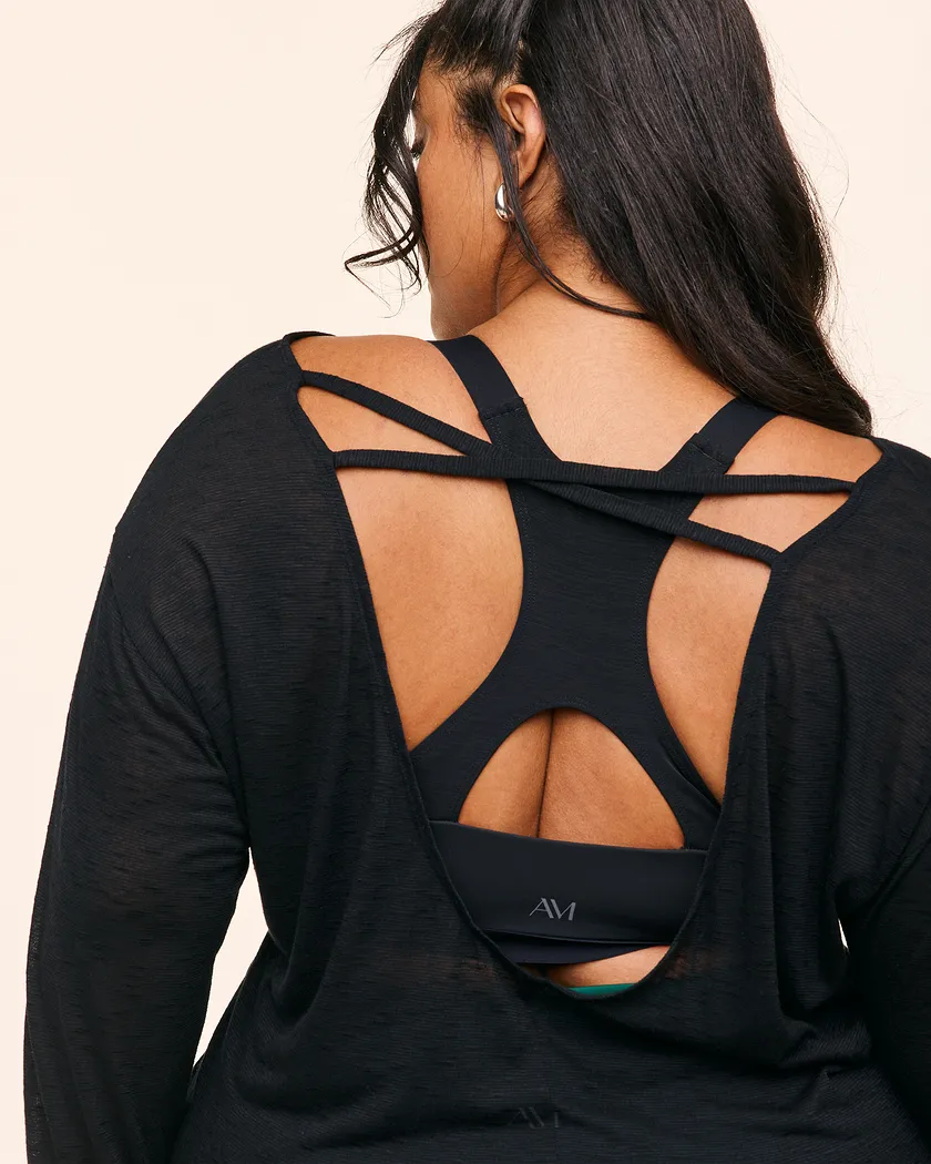 Mallory Black Plus activewear bundle Model 5