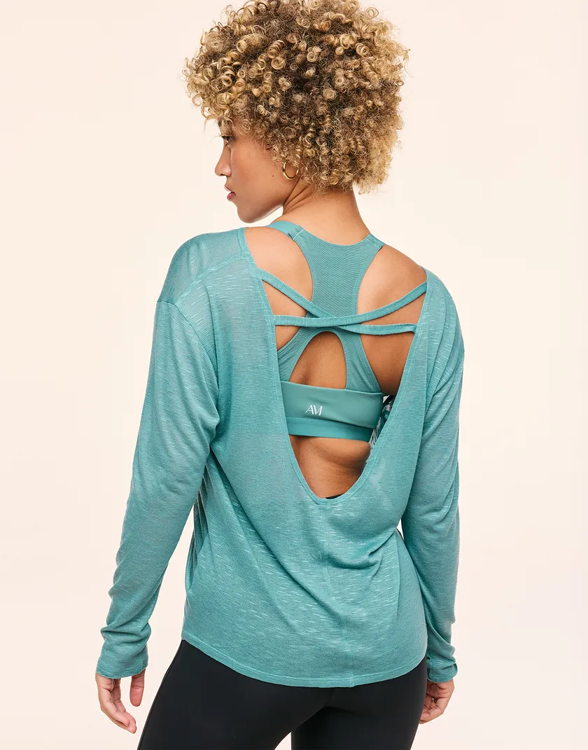Mallory Medium Green activewear bundle Model 6