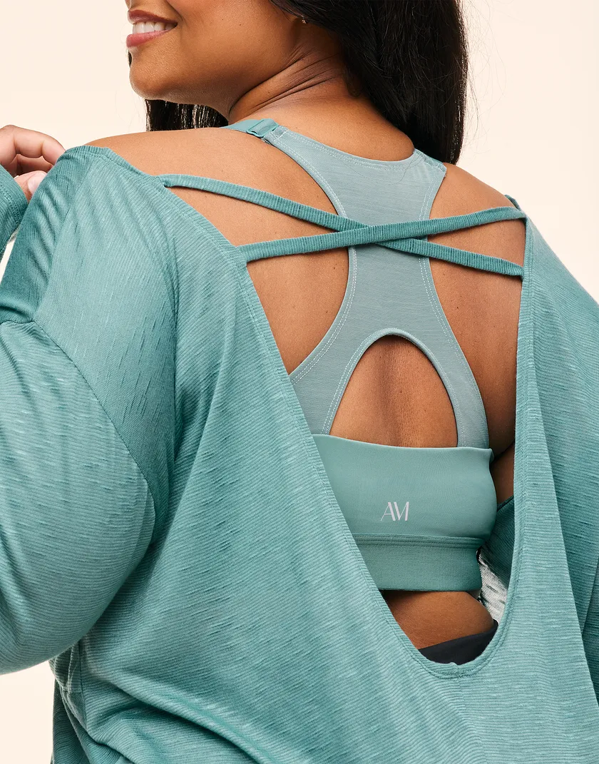 Mallory Medium Green Plus activewear bundle Model 5