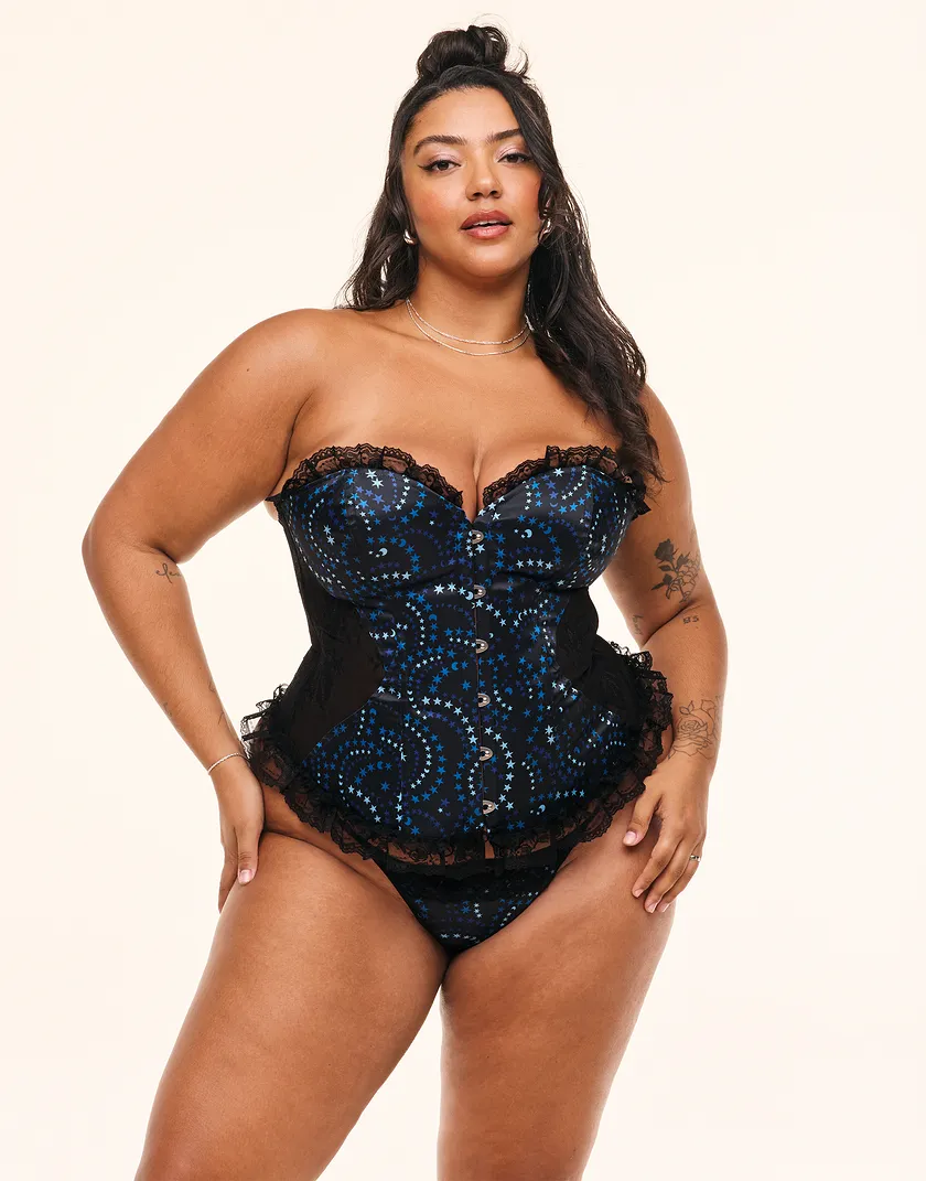 Auburn Novelty Black 2 Plus Unlined corset bundle Model 2