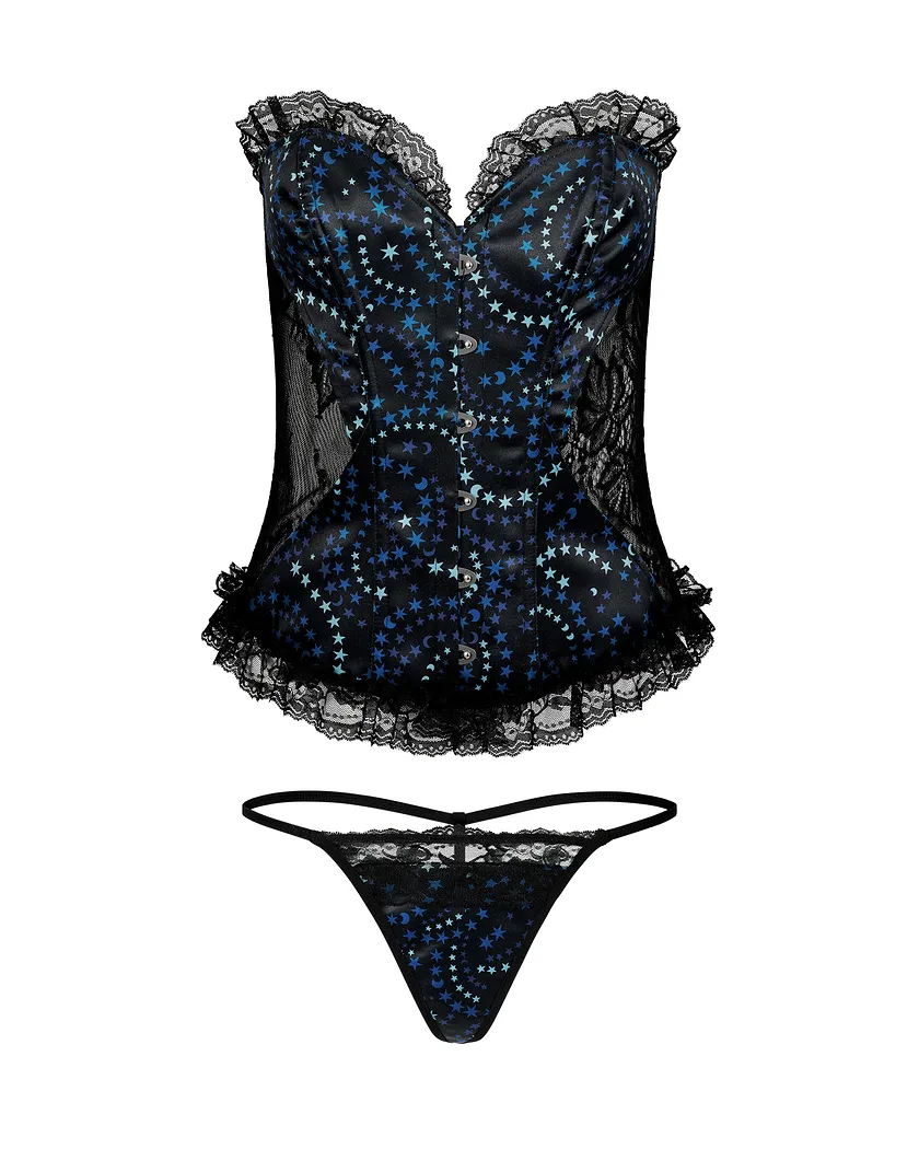Auburn Novelty Black 2 Unlined corset bundle Still 3