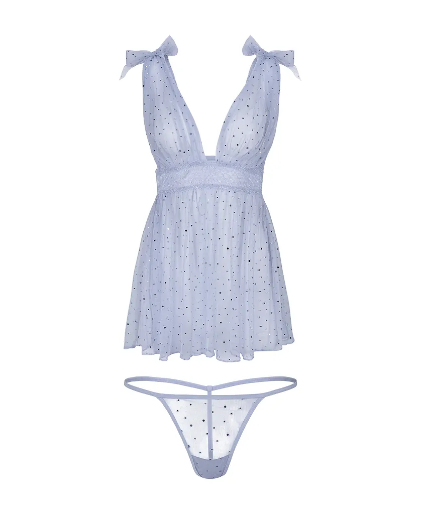 Novah Light Blue Unlined lingerie bundle Still 3