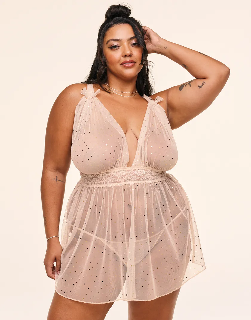 Novah Light Beige Plus Unlined lingerie bundle Model 2