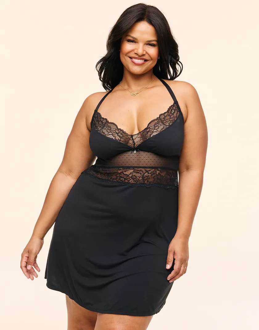 Christyna Black Plus sleepwear bundle Model 2