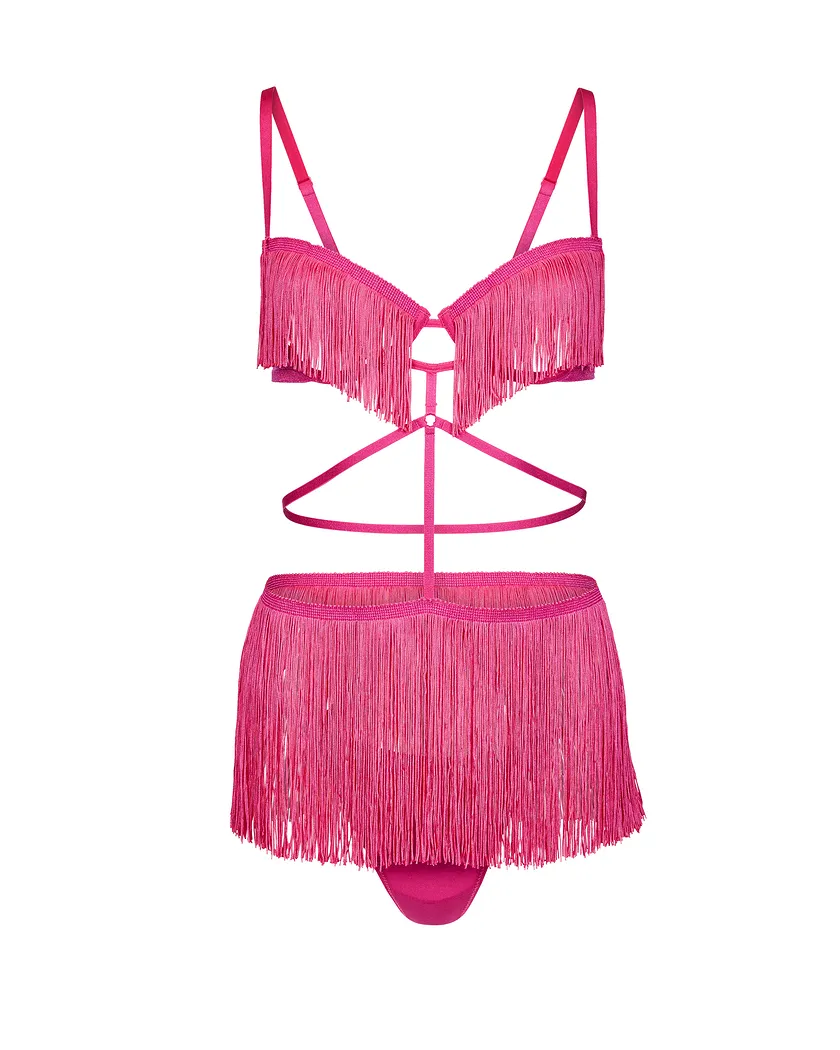 Neveah Dark Pink Unlined lingerie bundle Still 3